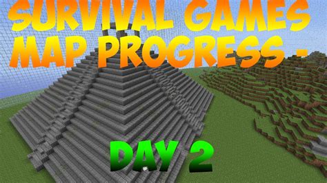 Minecraft Survival Games Map Progress Day Two Youtube
