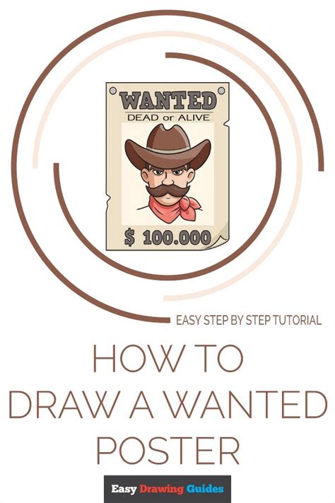 How To Draw A Wanted Poster Really Easy Drawing Tutorial Easy