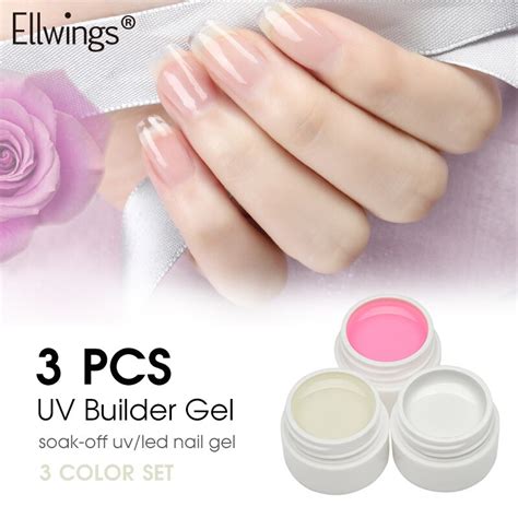 Ellwings Quick Build Gel Extension Uv Gel Nail Cover Pink Camouflage Builder Uv Gel Acrylic