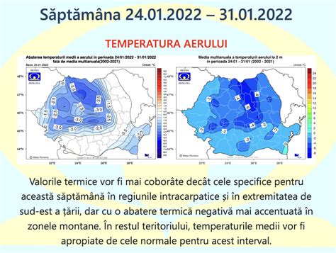 Prognoza Meteo Romania 24 Ianuarie 21 Februarie 2022 Iarnă