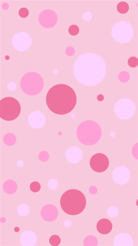 Pink Polkadots Design Cute Dot Polka Magenta Pastel Hd Phone