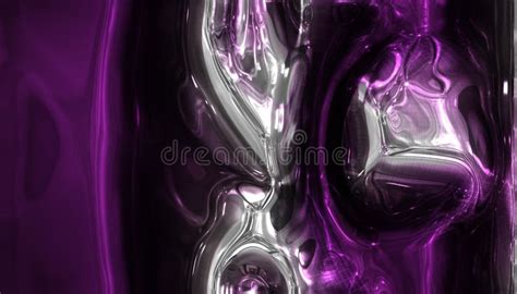 Purple Chrome Metal Texture With Scratch Stock Illustration
