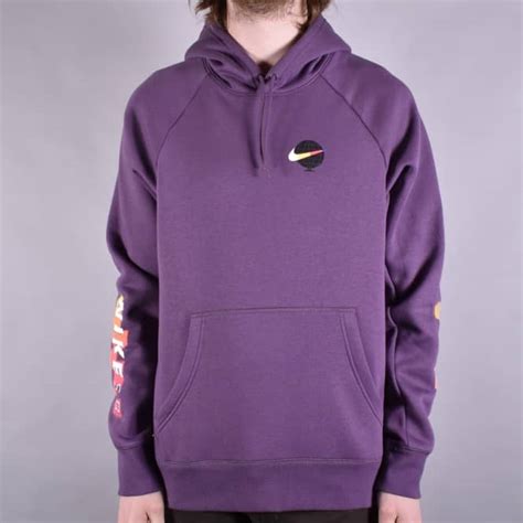 Nike Sb Gfx Icon Pullover Hoodie Pro Purplewhite Skate Clothing