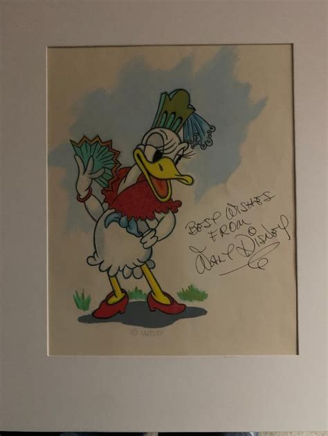 Sold Price Daisy Duck Original Autographed Drawing April 6 0120 9