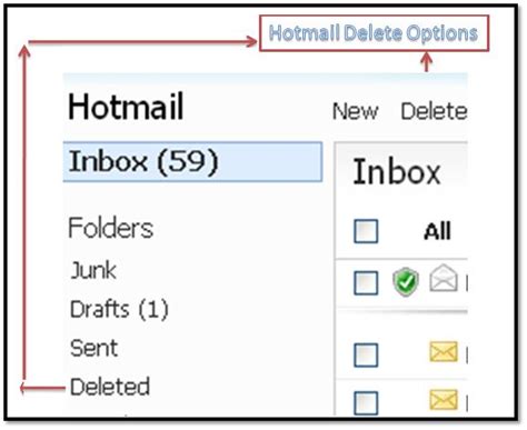 How To Delete Hotmail Inbox Email Messages