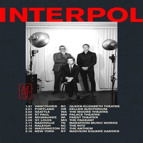 Webcast Watch Interpol Livestream House Of Vans Show In Brooklyn Ny
