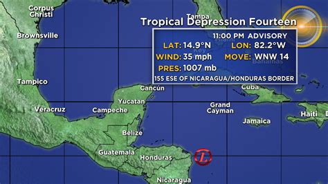 Tracking The Tropics Tropical Depression 14 Close To Becoming Tropical