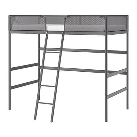 Tuffing Loft Bed Frame Dark Gray Twin Ikea Ikea Loft Bed Loft