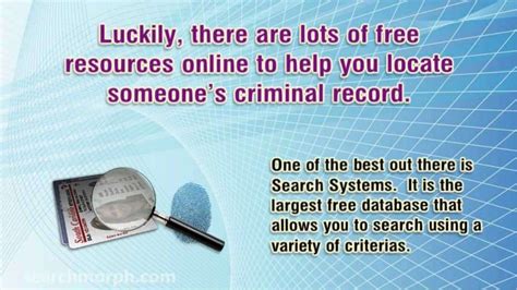 Free Criminal Records Search Tips How To Find Free Criminal Records
