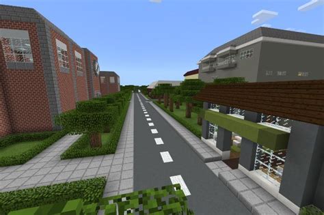 School And Town Creation Maps For Minecraft Pe Mcpe Box