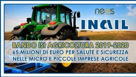 Inail Bando Isi Agricoltura Milioni Di Euro Per