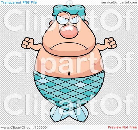 Royalty Free Rf Clip Art Illustration Of A Mad Plump Merman By Cory