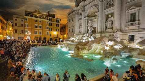 Visit The Trevi Fountain At The Piazza Di Trevi Rome