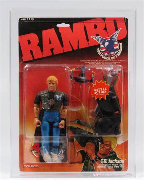 1986 Coleco Rambo Force Of Freedom Carded Action Figure Td Jackson