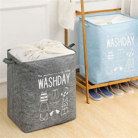 Laundry basket with Foldable Linen Handles – The Cosy Bedding Kenya gambar png