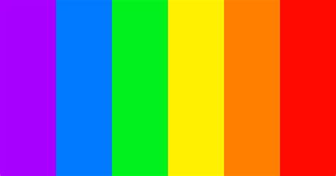 Bright Rainbow Color Scheme Blue