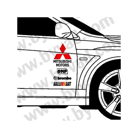 Kit Sponsors Mitsubishi Stickers Mitsubishi Stickers Mitsubishi