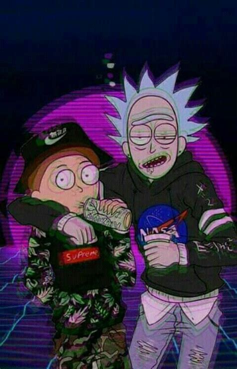 The magic of the internet. Galaxy iphone weed wallpaper: Rick And Morty High On Weed Wallpaper