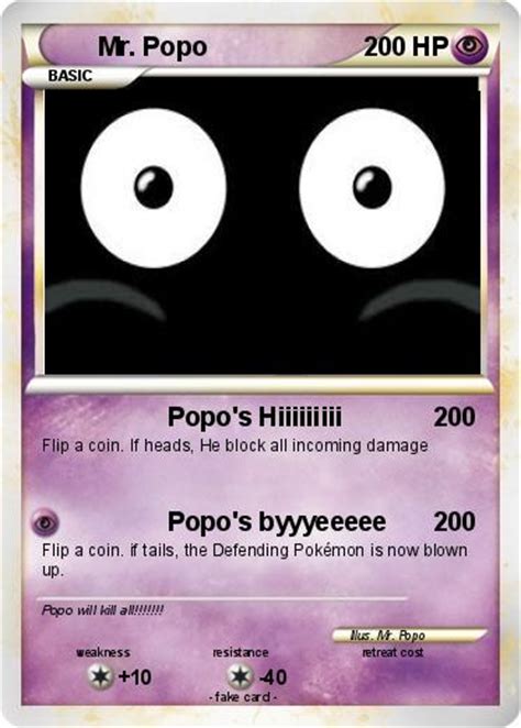Pokémon Mr Popo 47 47 Popos Hiiiiiiiii My Pokemon Card