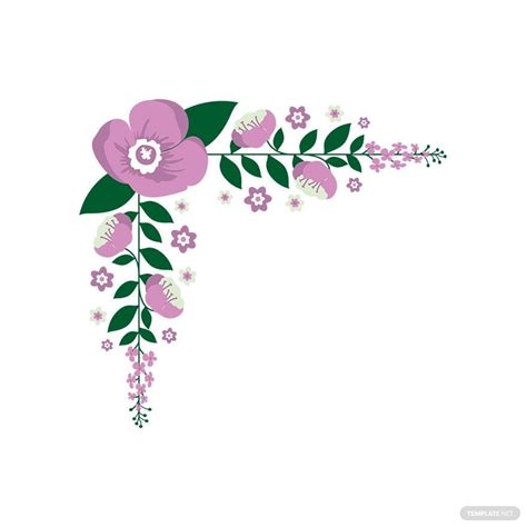 Decorative Corner Floral Vector In Illustrator Svg Eps Png