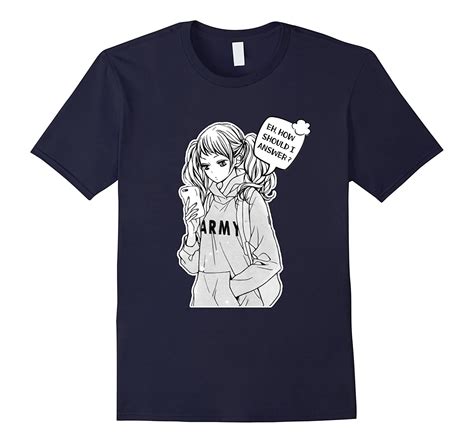 Funny Manga Shirt Anime Girl Texting T Shirt Cl Colamaga