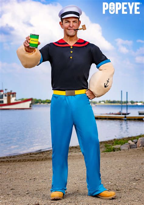 Popeye Costume For Adults Cartoon Character Costumes
