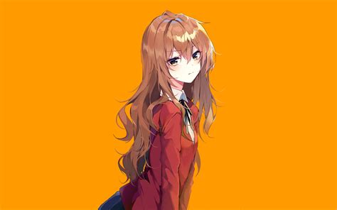 Anime Girl Wallpaper Orange Anime Wallpaper Hd