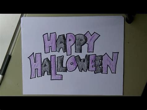 Are you looking for the best easy halloween drawings for your personal blogs, projects or designs, then clipartmag is the place just for you. How to Draw Block Letters: Happy Halloween! - YouTube