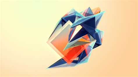 Abstract Illustration Justin Maller Facets Simple Background