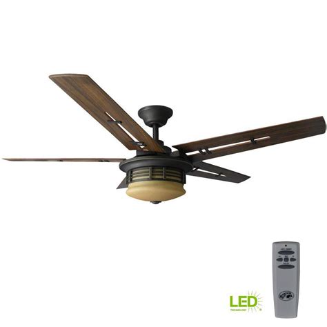 Natural variations, in the wide array of materials that they use to create each meyda product, make every item a masterpiece of its own. 52 in. LED Indoor Oil Rubbed Bronze Ceiling Fan w/Light ...