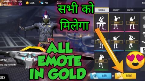 Apart from this, it also reached the milestone of $1 billion worldwide. ALL EMOTE IN 8000 GOLD 😱 IN FREE FIRE || HOW TO GET ALL ...