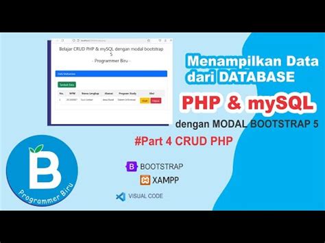 Cara Menampilkan Data Dari Database MySQL Dengan PHP CRUD PHP MySQL