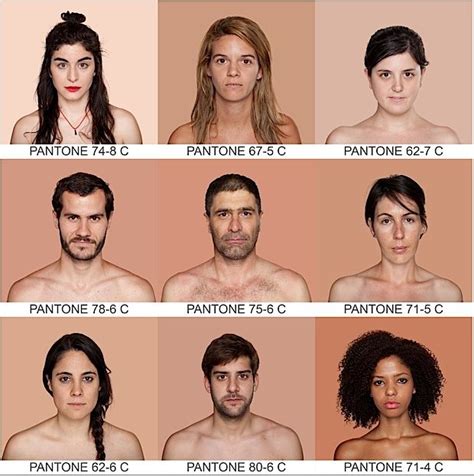 Pantone Skin Human Skin Color Skin Color Chart Pantone Color Chart