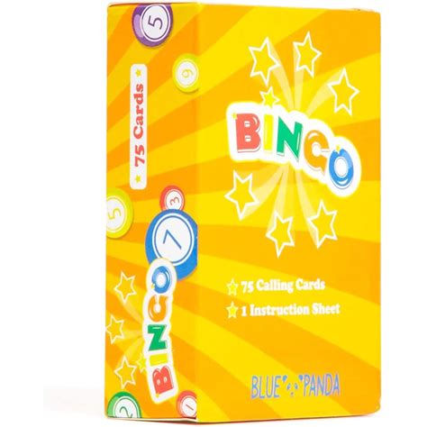 Buy 75 Sheets Paper Bingo Calling Cards Deck Set For Kids And Adults