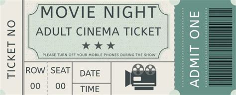 Movie Ticket Template 20 Attractive And Customized Ticket Templates