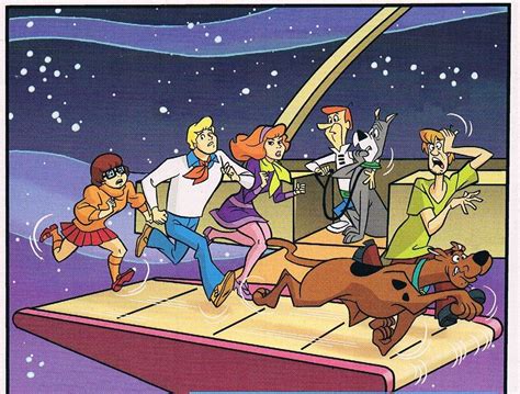 The Scooby Doo Gang Meet The Jetsons Scooby Doo Pictures Scooby Doo