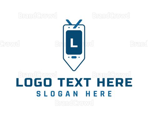 Phone Bookmark Lettermark Logo Brandcrowd Logo Maker