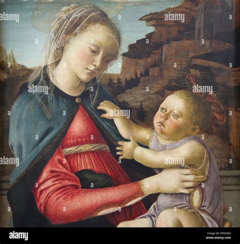 Madonna And Child 1465 1470 Tempera On Panel By Sandro Botticelli