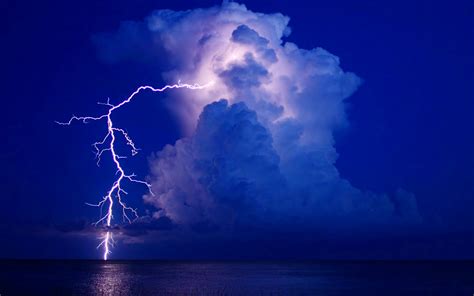 Lightning Storm Rain Clouds Sky Nature Thunderstorm Wallpapers Hd Desktop And Mobile