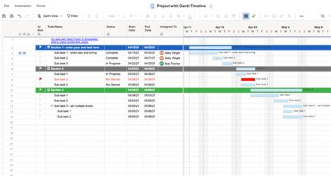 Free Gantt Charts In Excel Templates Tutorial And Video Smartsheet