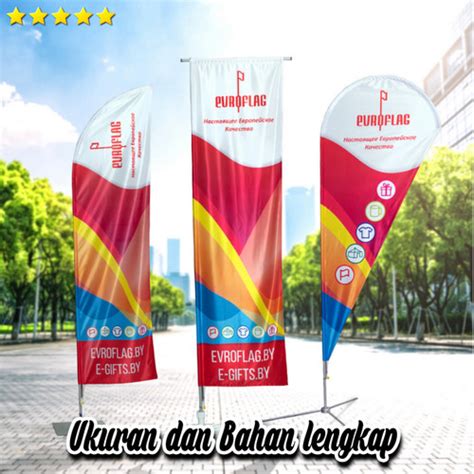 Jual Bendera Umbul Umbul Custom Eceran Desain Logo Dan Warna Bisa