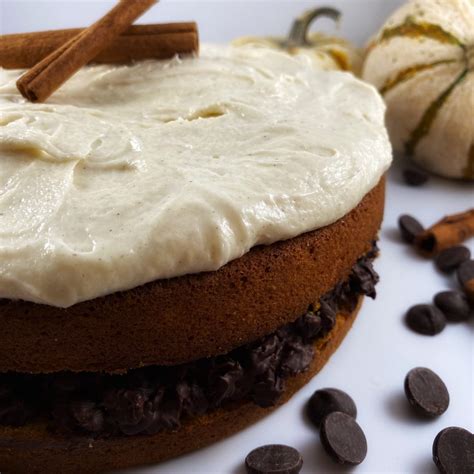 Pumpkin Hazelnut Crunch Cake With White Chocolate Pumpkin Spice