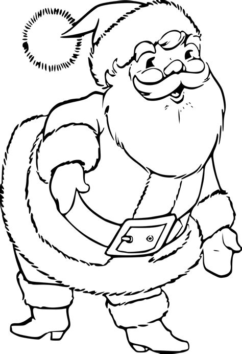 Coloriage à imprimer noël ; Coloriage Papa Noel à imprimer sur COLORIAGES .info