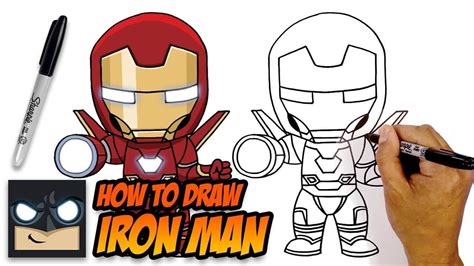 How to draw a pretty face: How to Draw Iron Man | Avengers | Step-by-Step Tutorial ...
