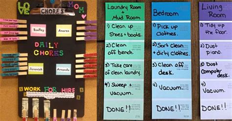 Diy Chore Chart For 5 Year Old A Chore Chart For The Little Ones Who