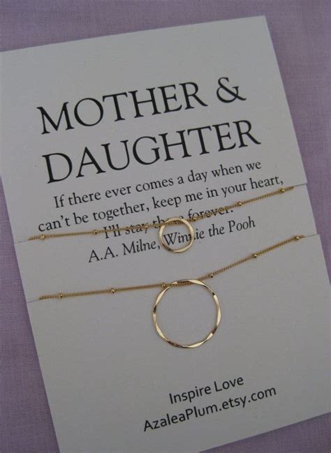 Mother's day is just around the corner. Mother DAUGHTER Jewelry. 50th birthday Gift by ...