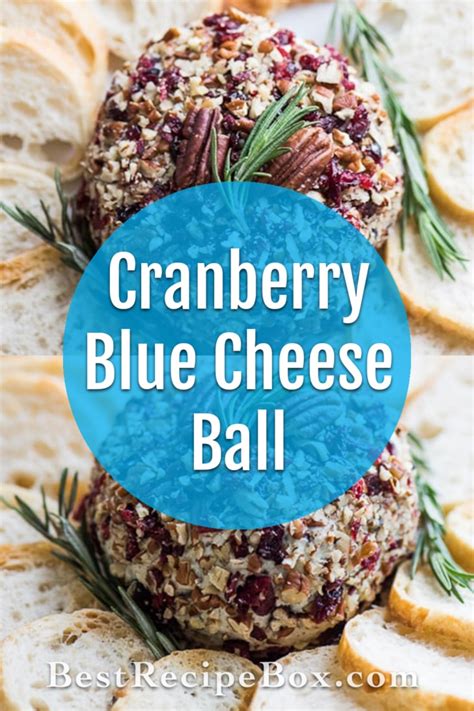 Blue Cheese Ball Recipe With Cranberries For Holidays Best Recipe Box