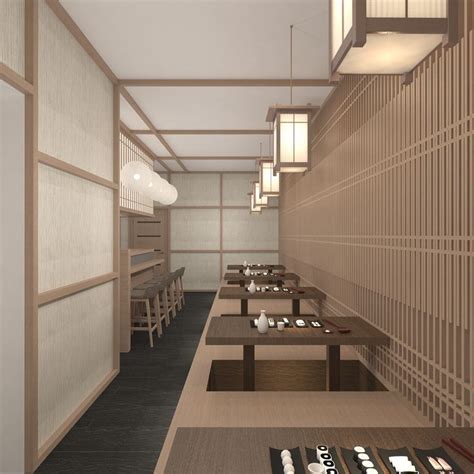 Japanese Bar On Behance Japanese Restaurant Interior Japanese Bar