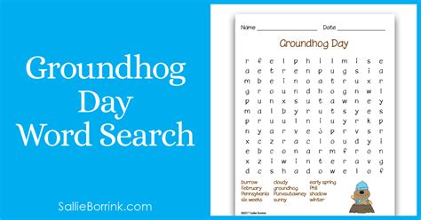 20 Groundhog Day Word Search Printable Homecolor Homecolor