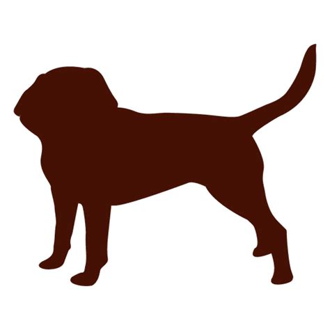 Diseño PNG Y SVG De Silueta De Perro Mascota Para Camisetas